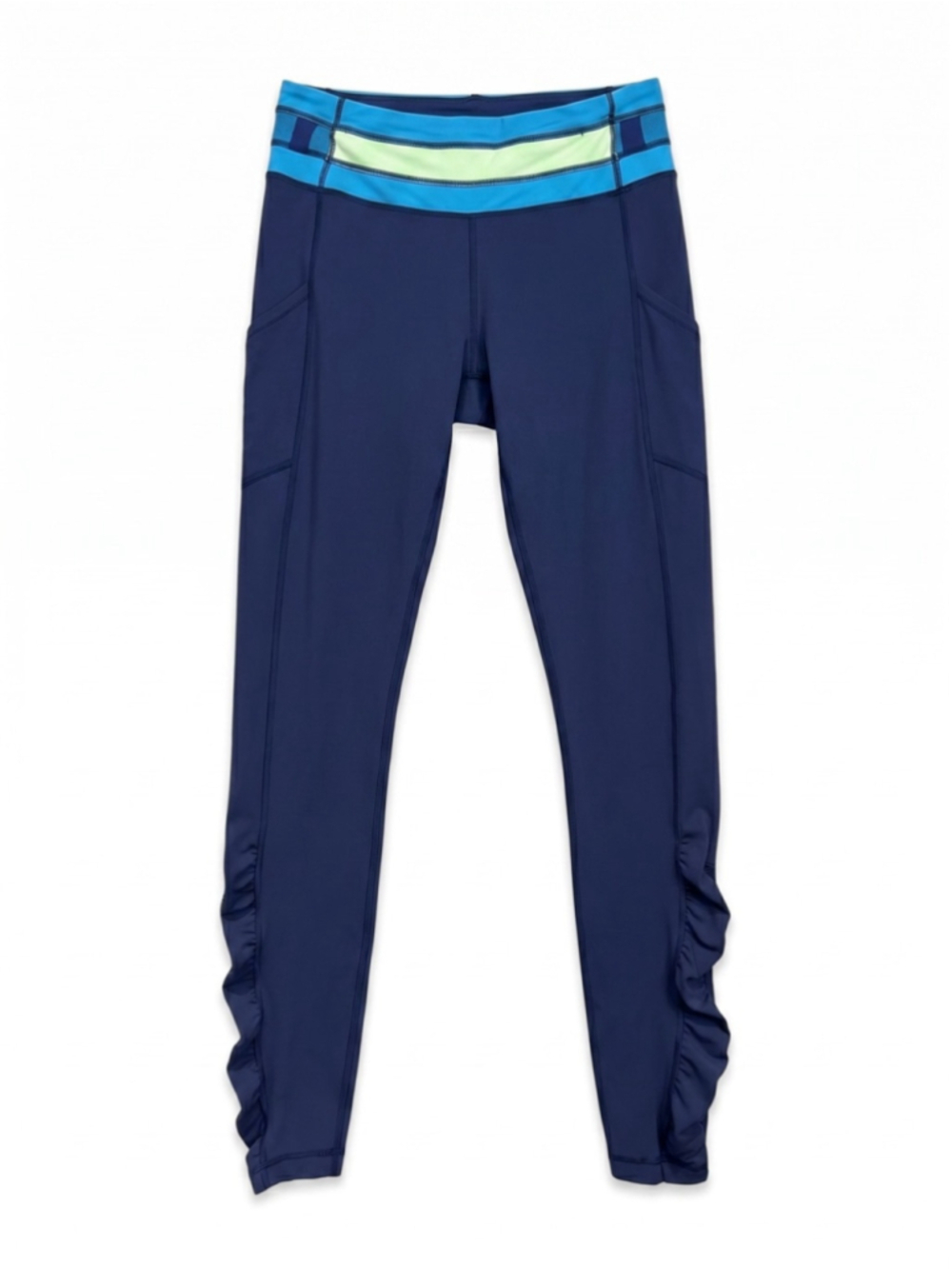 LULULEMON Speed Tight Navy Blue Luxtreme Leggings, Size 8